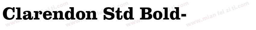 Clarendon Std Bold字体转换